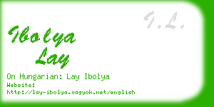 ibolya lay business card